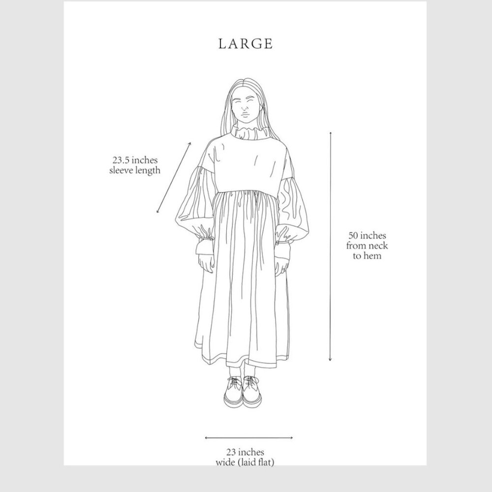 NEW Kindred of Ireland 100% Heritage Linen Camille Dress L Large Navy Midnight - Picture 6 of 6